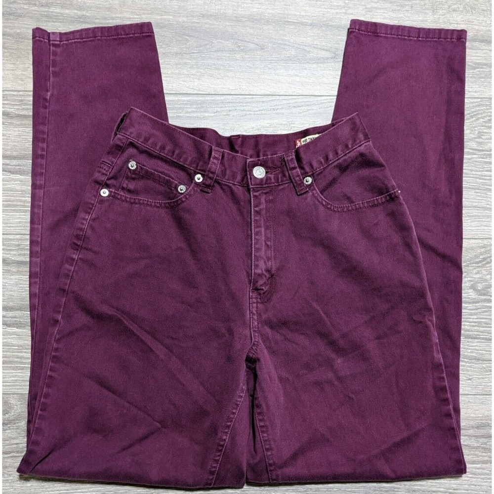 Levis 512 Slim Fit Jeans Adult 6 Purple Red Tab Denim Straight Womens